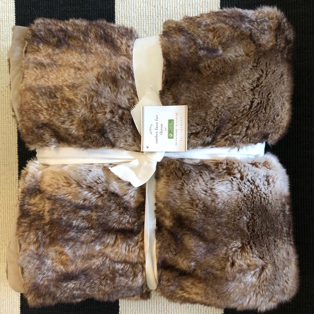 Faux Fur Throw